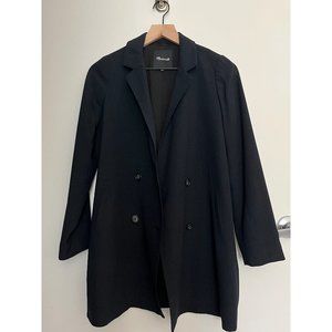 Madewell Caldwell Double-Breasted Black Blazer (XS)